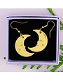 Gold Moon Earrings