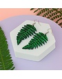 Fern Earrings Green