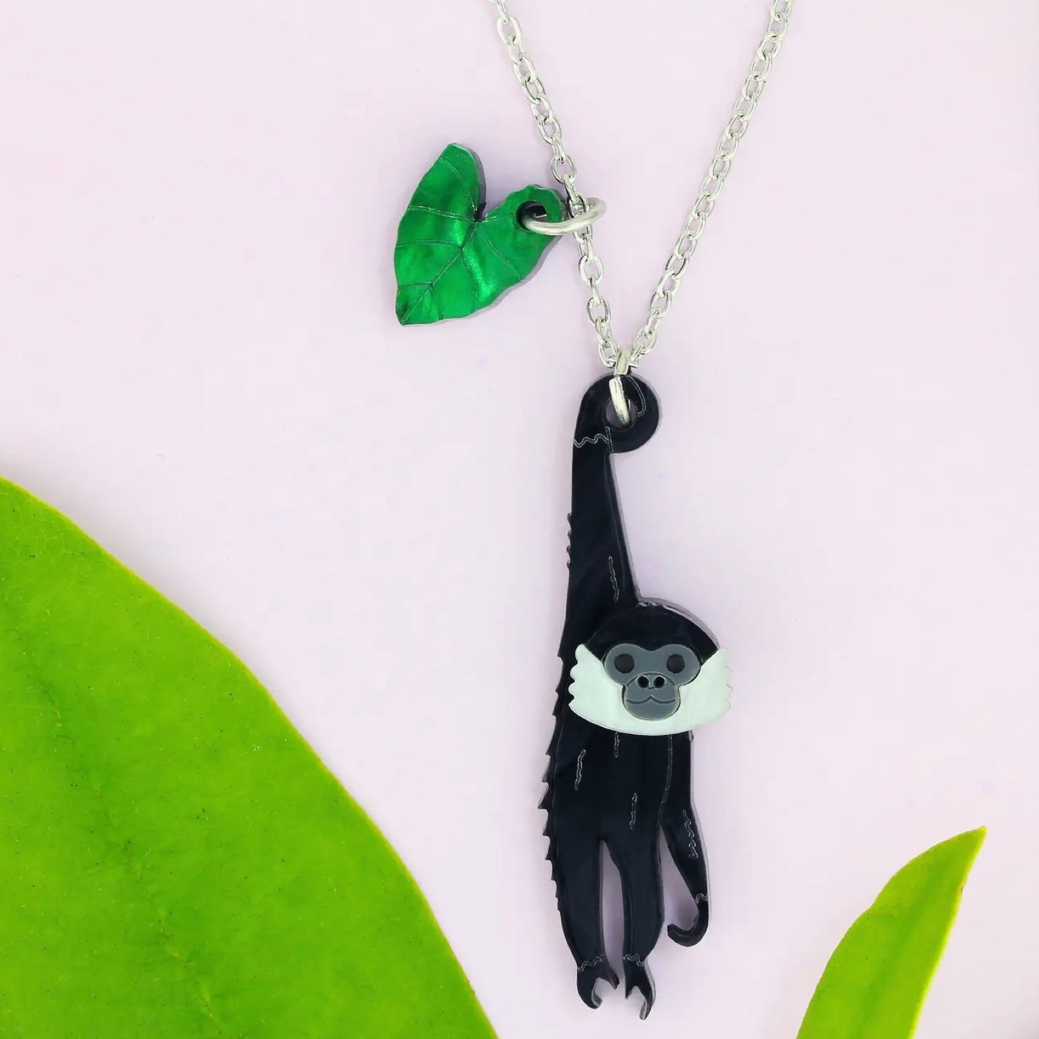 Gibbon Charm Necklace