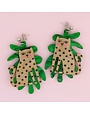 Doodle Leopard Statement Earrings
