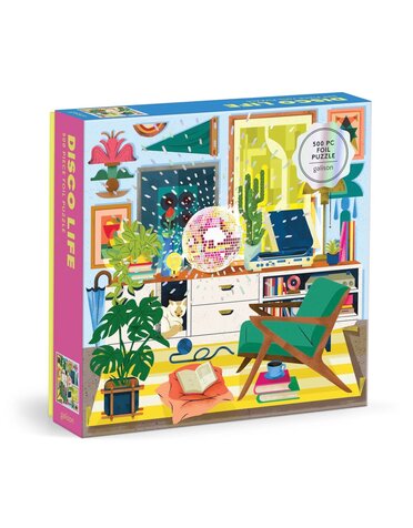 Galison 500 Piece Puzzle Disco Life
