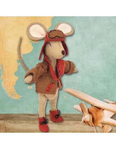Corinne Lapierre Little Mouse The Aviator Felt Kit