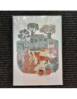 Lush Designs Lush Print A3 Foxes In Garden
