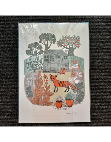 Lush Designs Lush Print A3 Foxes In Garden