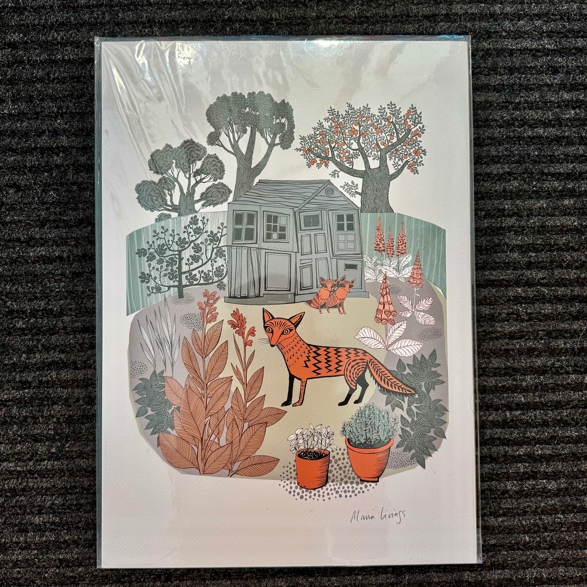 Lush Designs Lush Print A3 Foxes In Garden