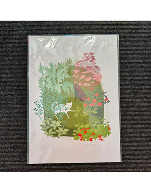 Lush Designs Lush Print A3 Cats In Garden