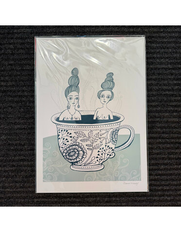Lush Designs Lush Print A3 Tea Cup Ladies