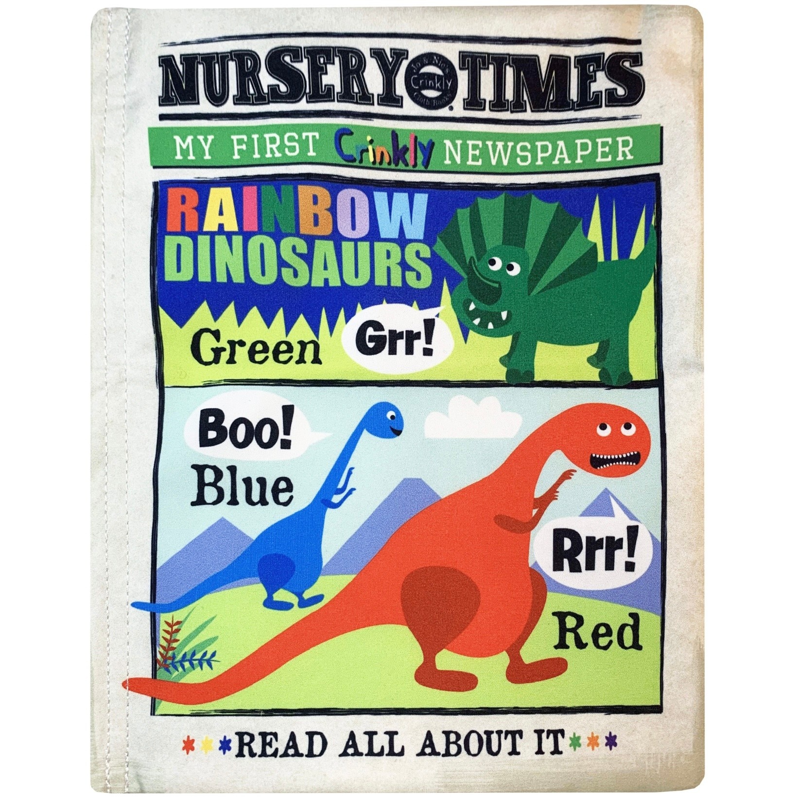 Jo & Nic's Crinkly Newspaper Rainbow Dinosaurs DIS