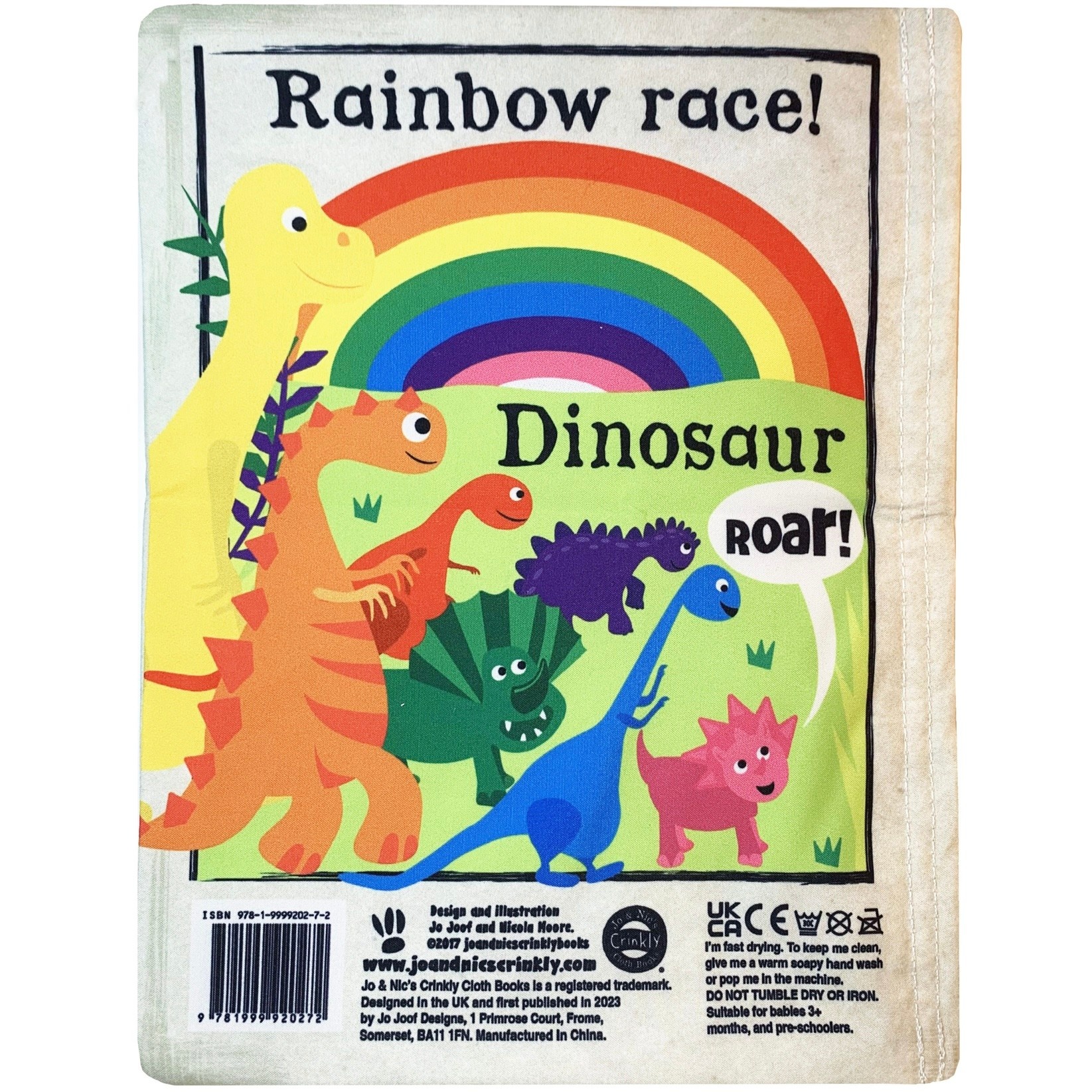 Jo & Nic's Crinkly Newspaper Rainbow Dinosaurs DIS
