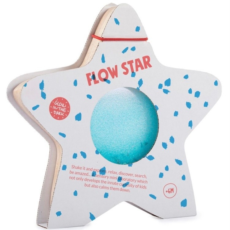 Petit Boum Sensory Toy Flow Star Blue