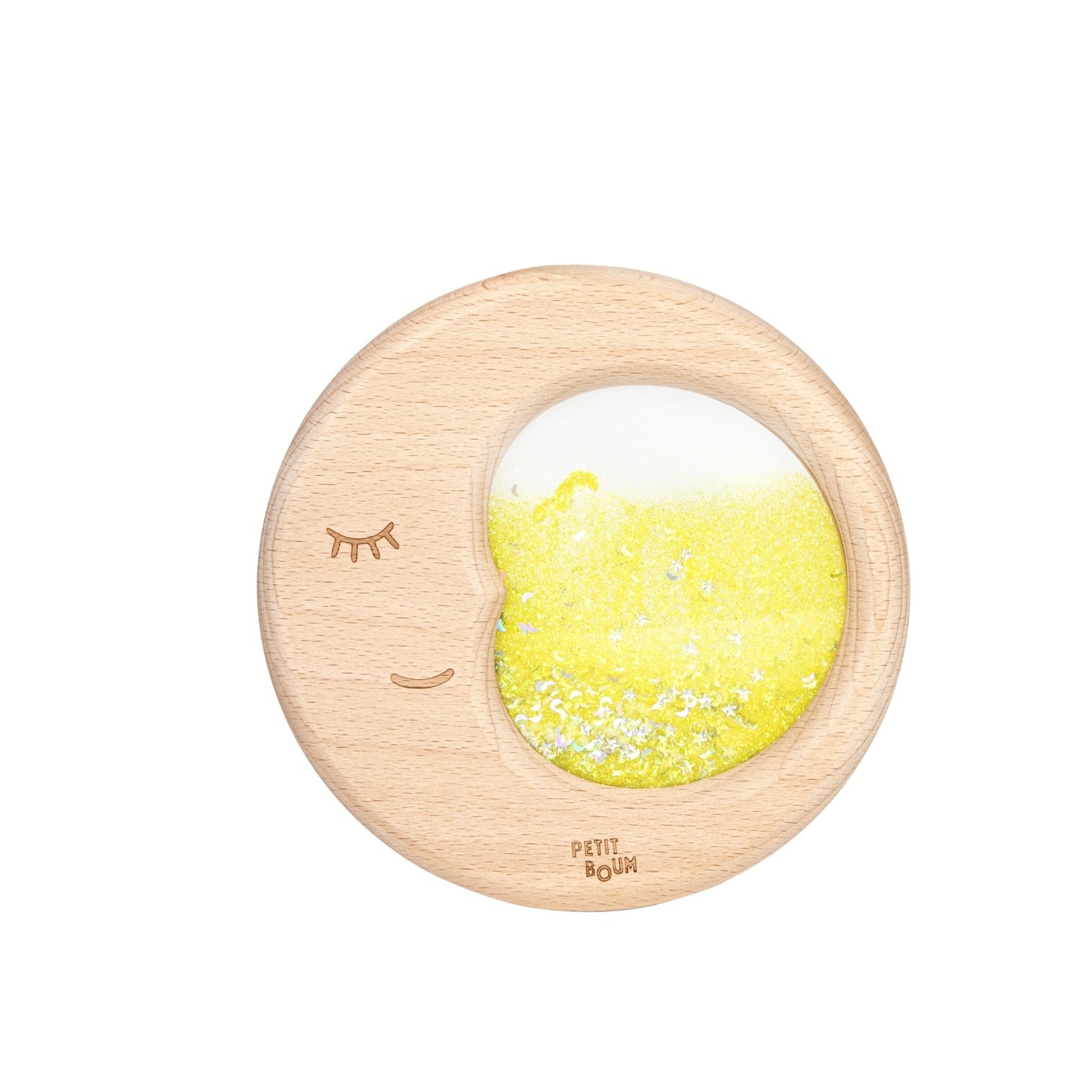 Petit Boum Sensory Toy Flow Moon Yellow