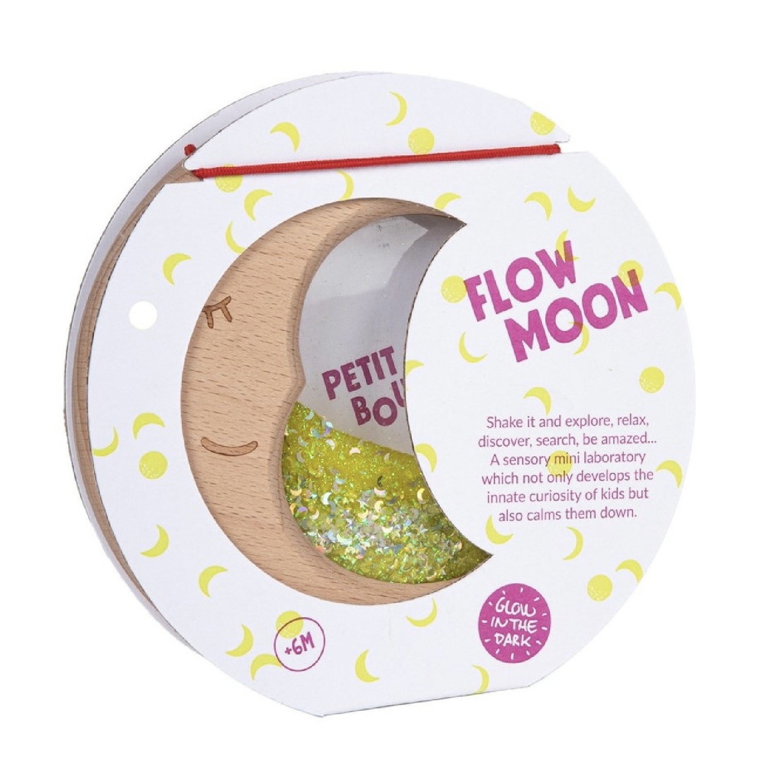 Petit Boum Sensory Toy Flow Moon Yellow