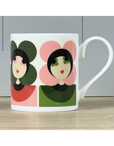 McLaggan Smith Orla Kiely Luna Pink/Green Mug