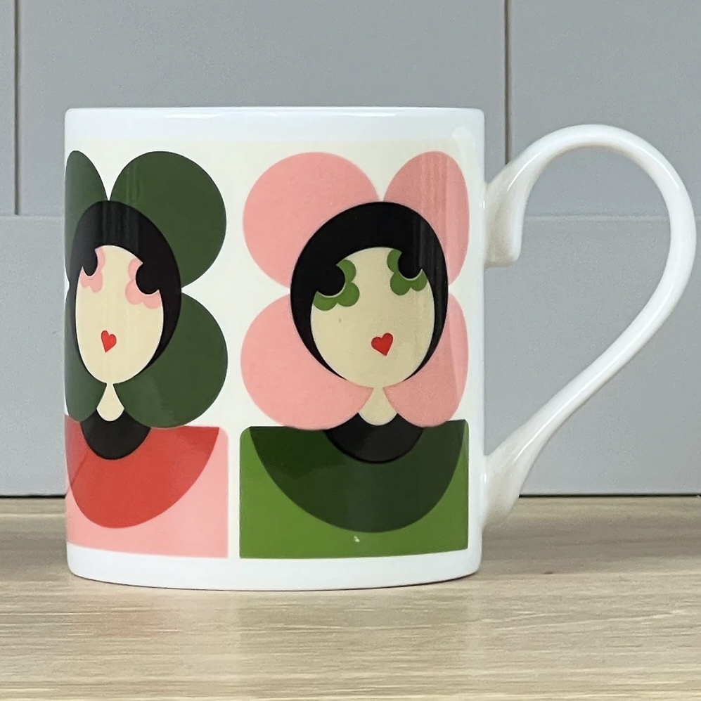 McLaggan Smith Orla Kiely Luna Pink/Green Mug