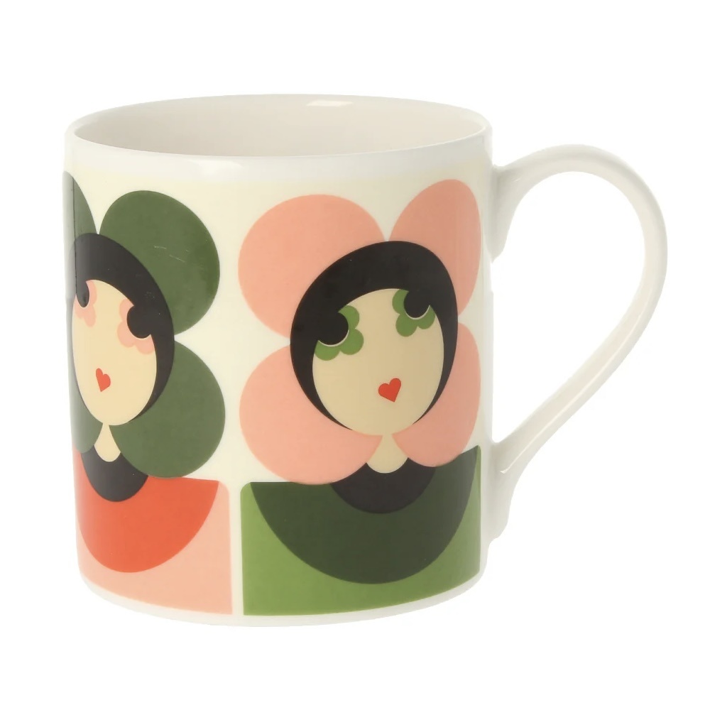 McLaggan Smith Orla Kiely Luna Pink/Green Mug