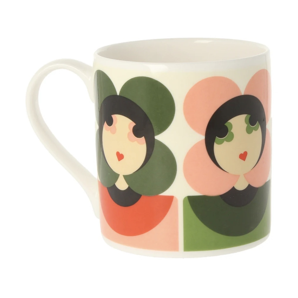 McLaggan Smith Orla Kiely Luna Pink/Green Mug