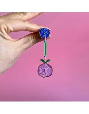 Westmount Art Botanical Earrings Giant Onion
