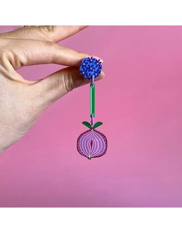 Westmount Art Botanical Earrings Giant Onion