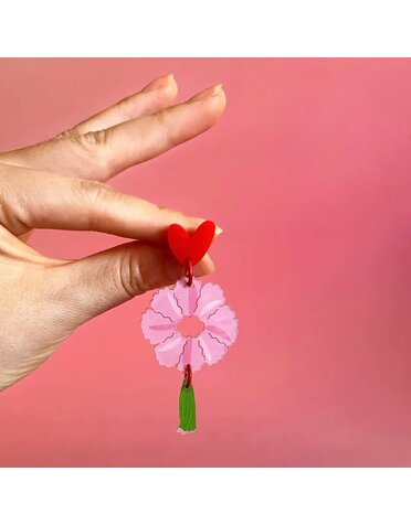 Westmount Art Botanical Earrings Carnation