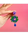 Westmount Art Botanical Earrings Thistle