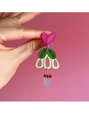 Westmount Art Botanical Earrings Japanese Pieris