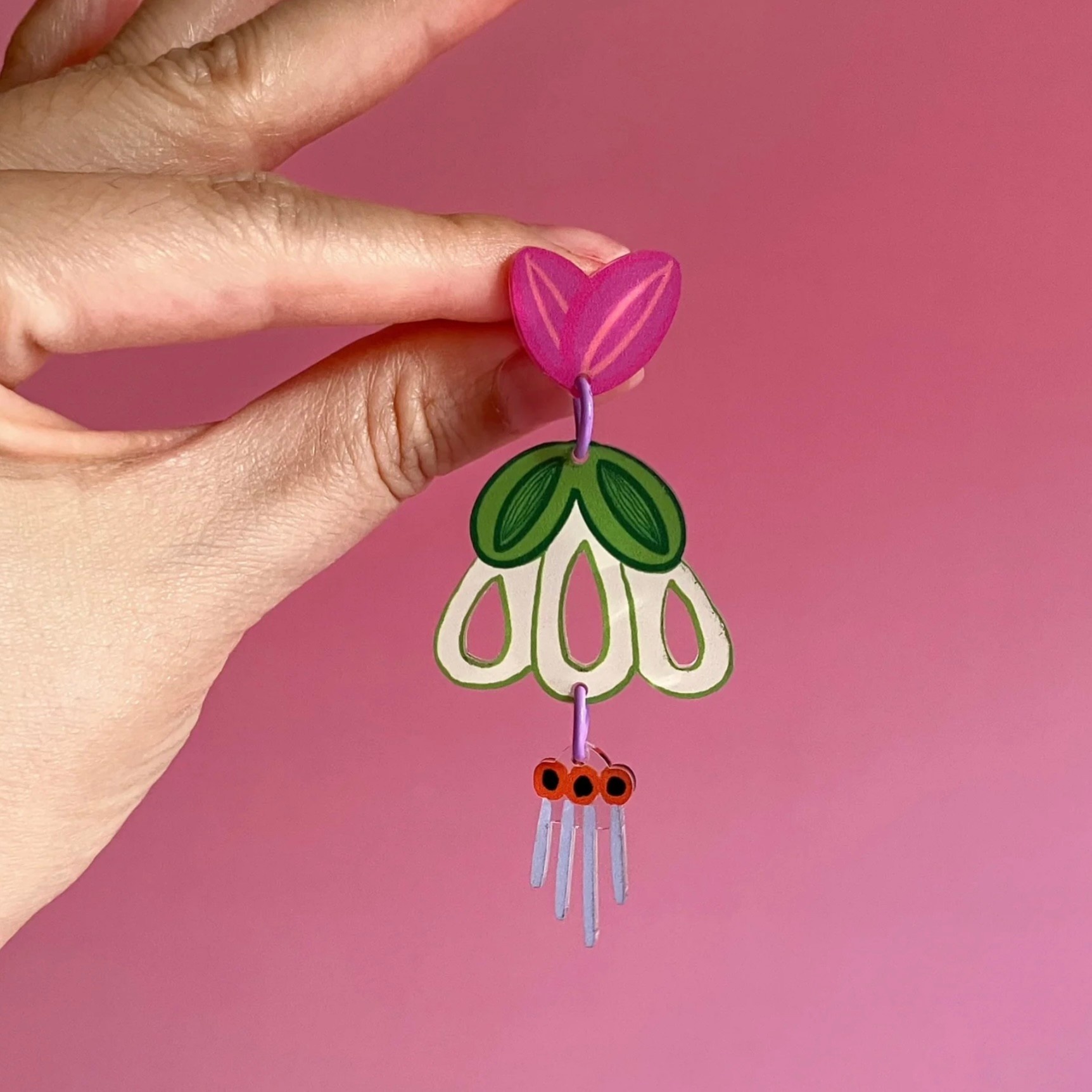 Westmount Art Botanical Earrings Japanese Pieris