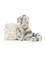 Jellycat Bashful Snow Tiger Soother