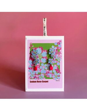 Westmount Art Botanical Earrings Sedum Rose Carpet