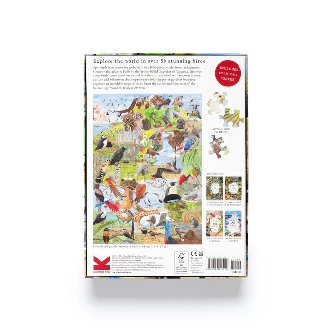 Laurence King Around the World In 50 Birds Puzzle