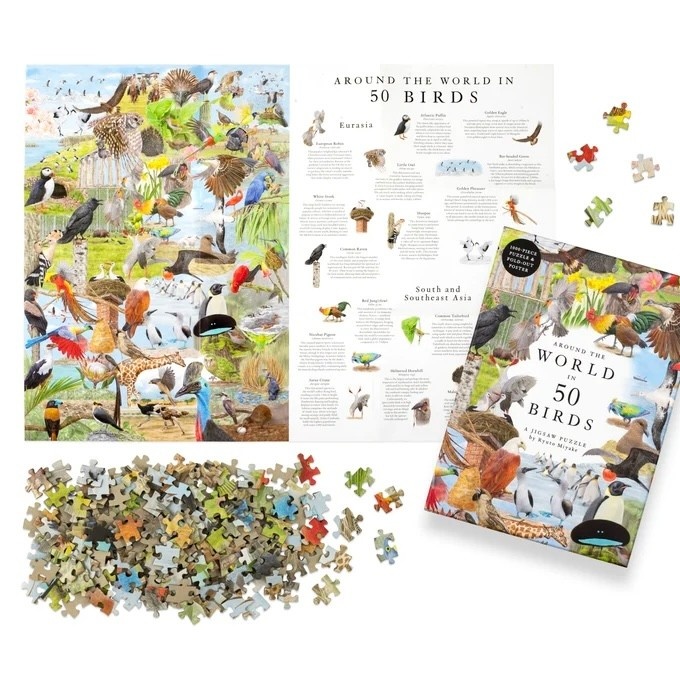 Laurence King Around the World In 50 Birds Puzzle