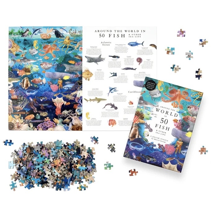 Laurence King Around The World 50 Fish Puzzle