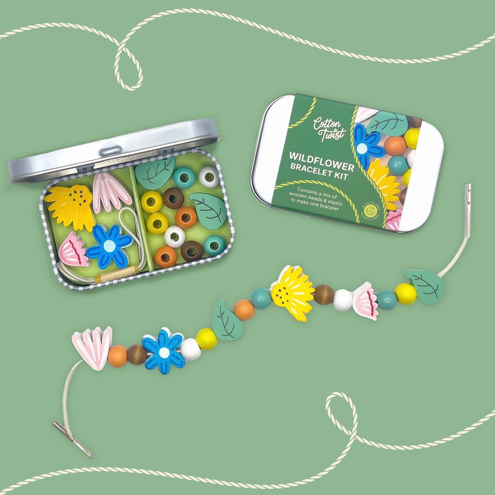 Cotton Twist Wildflower Bracelet Gift Kit