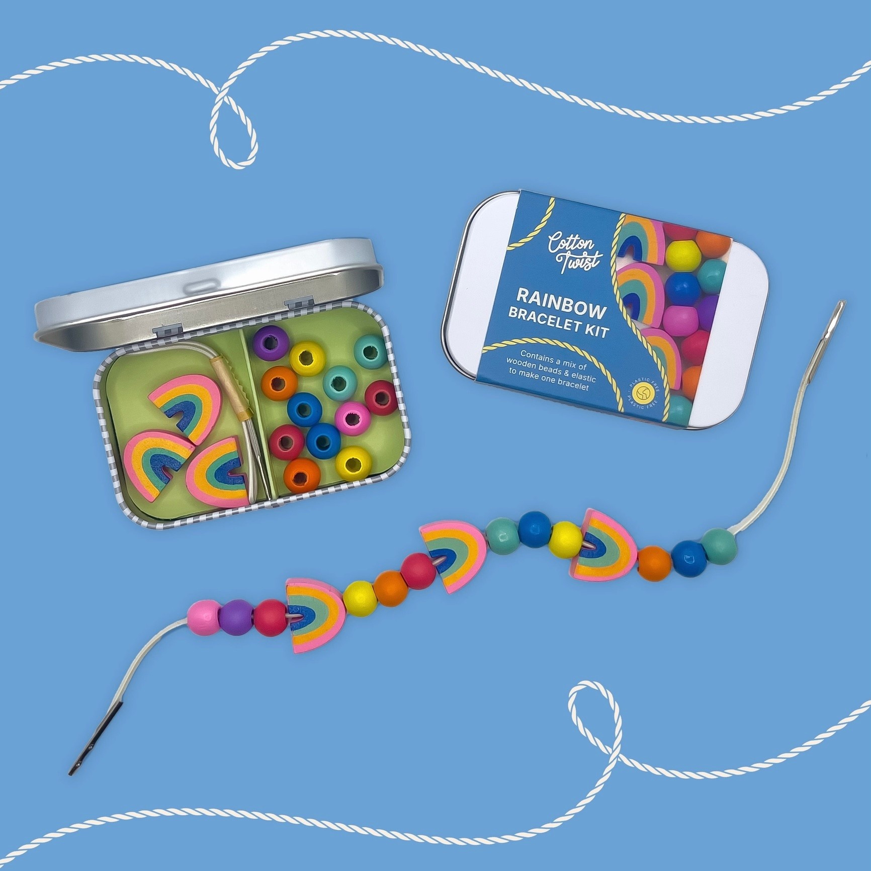 Cotton Twist Rainbow Bracelet Gift Kit