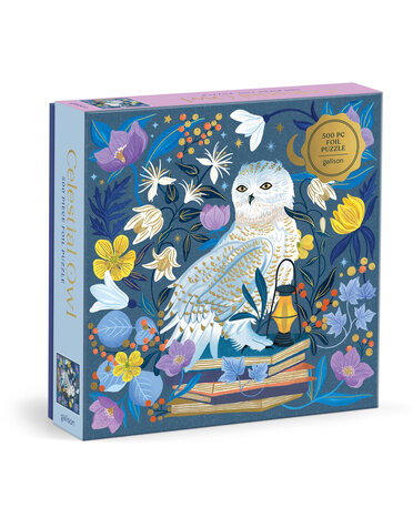 Galison 500 Piece Puzzle Foil Celestial Owl