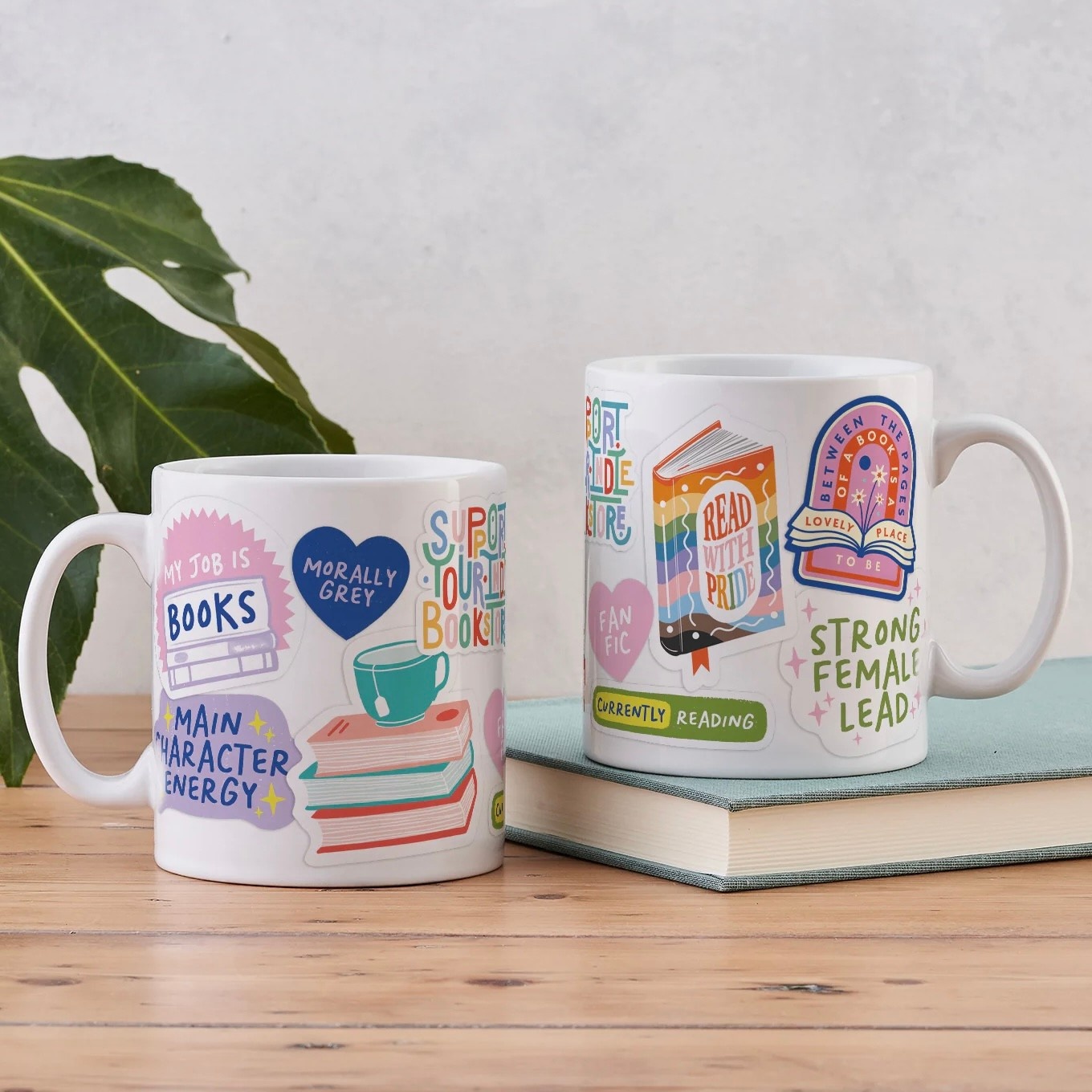 Bookishly Bookish Mug Stickers