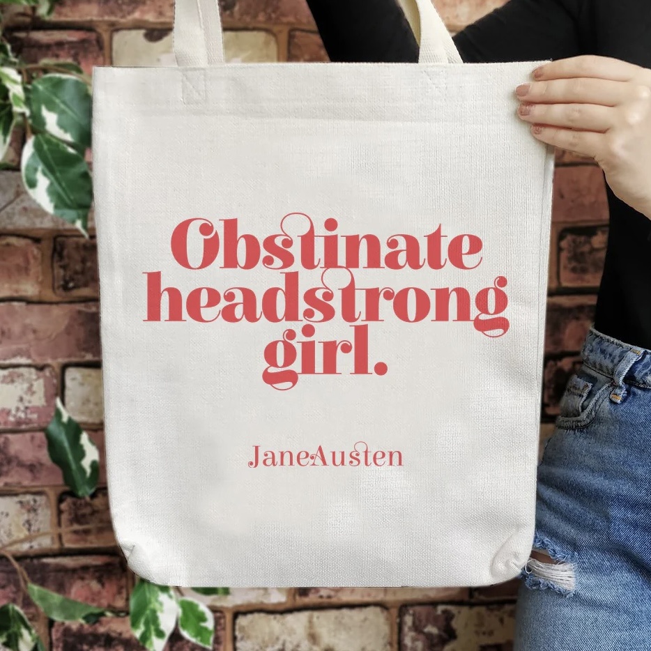 Bookishly Tote Bag Headstrong Girl