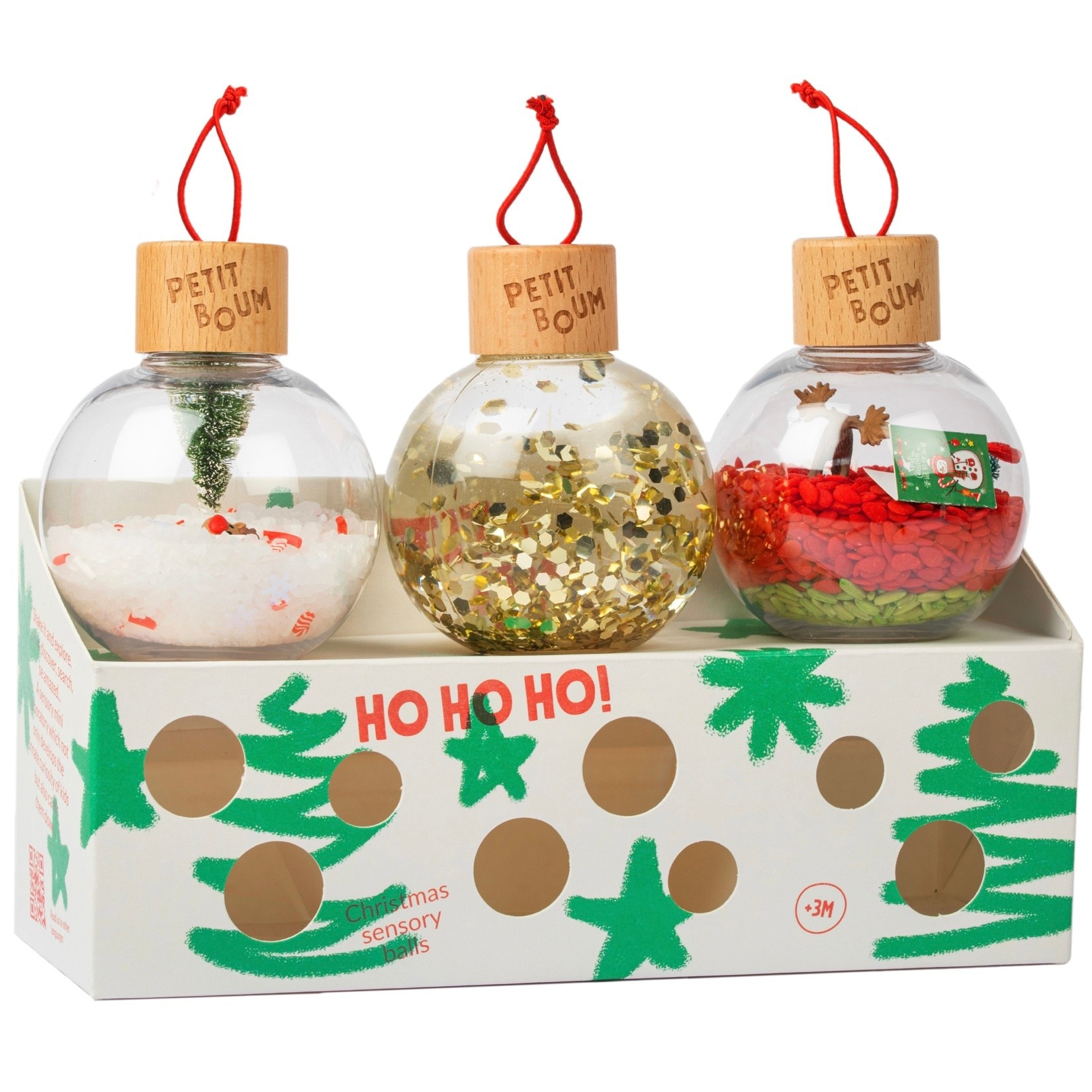 Petit Boum Christmas Sensory Baubles DIS