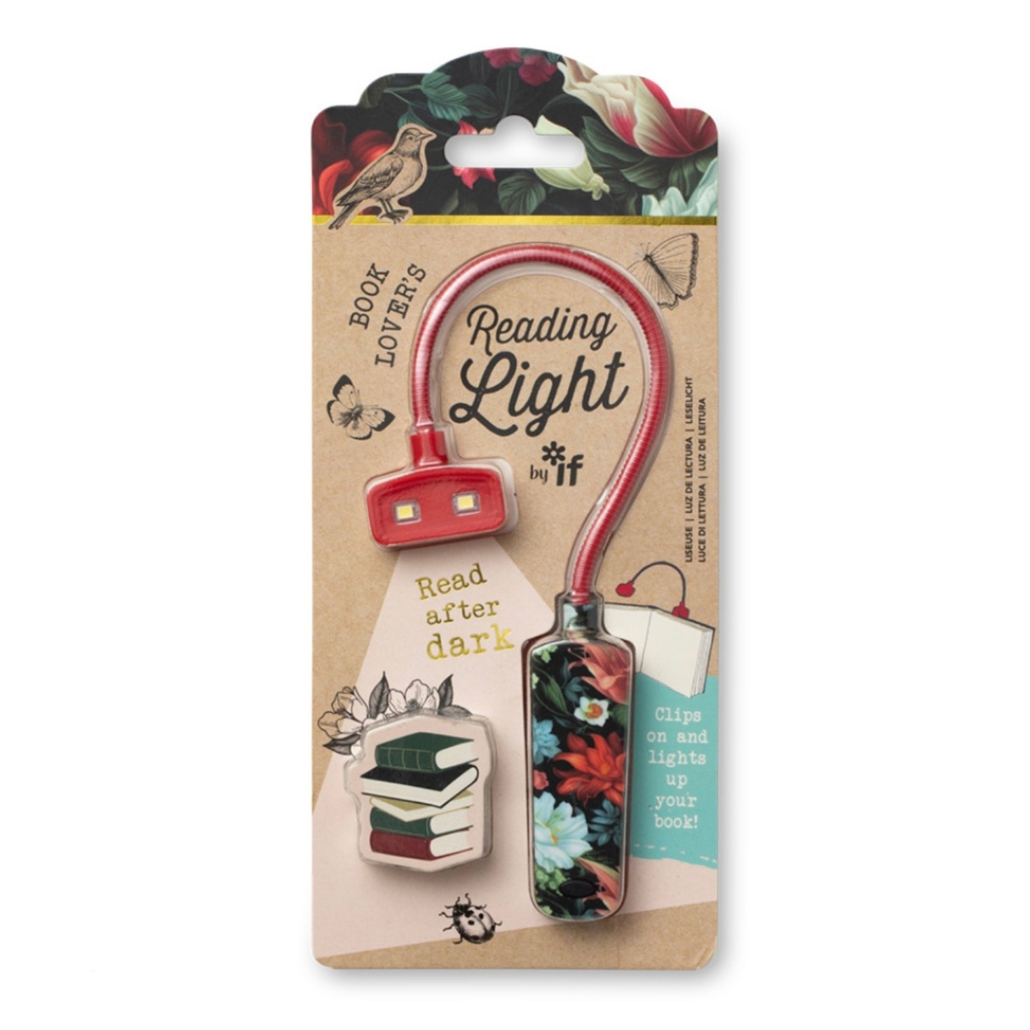 IF Creations Reading Light Dark Floral