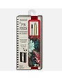 IF Creations Pen Pouch Dark Floral