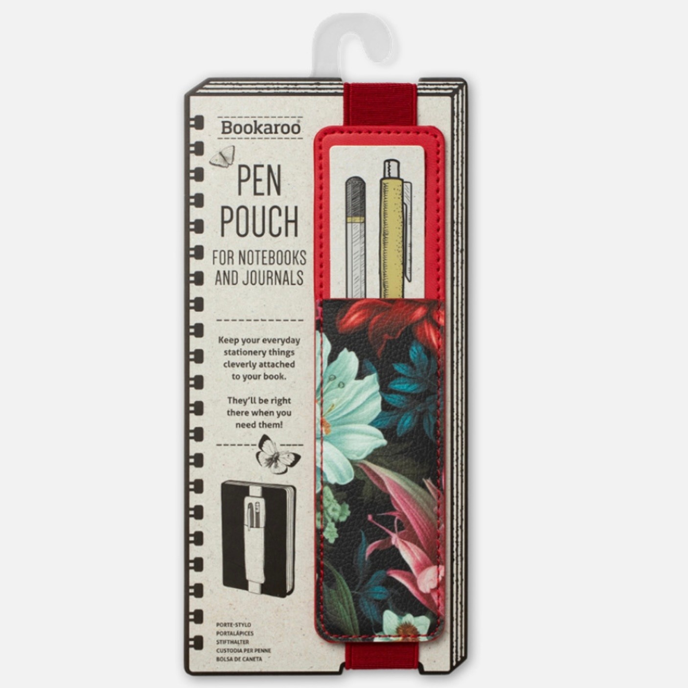 IF Creations Pen Pouch Dark Floral