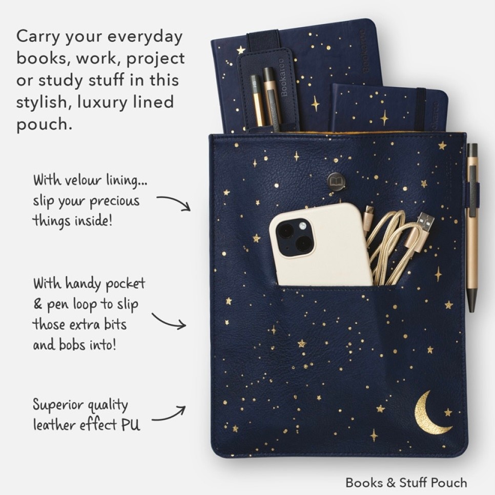 IF Creations Book Pouch Moon & Stars