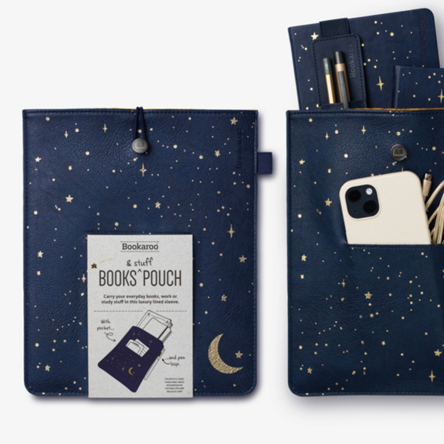 IF Creations Book Pouch Moon & Stars