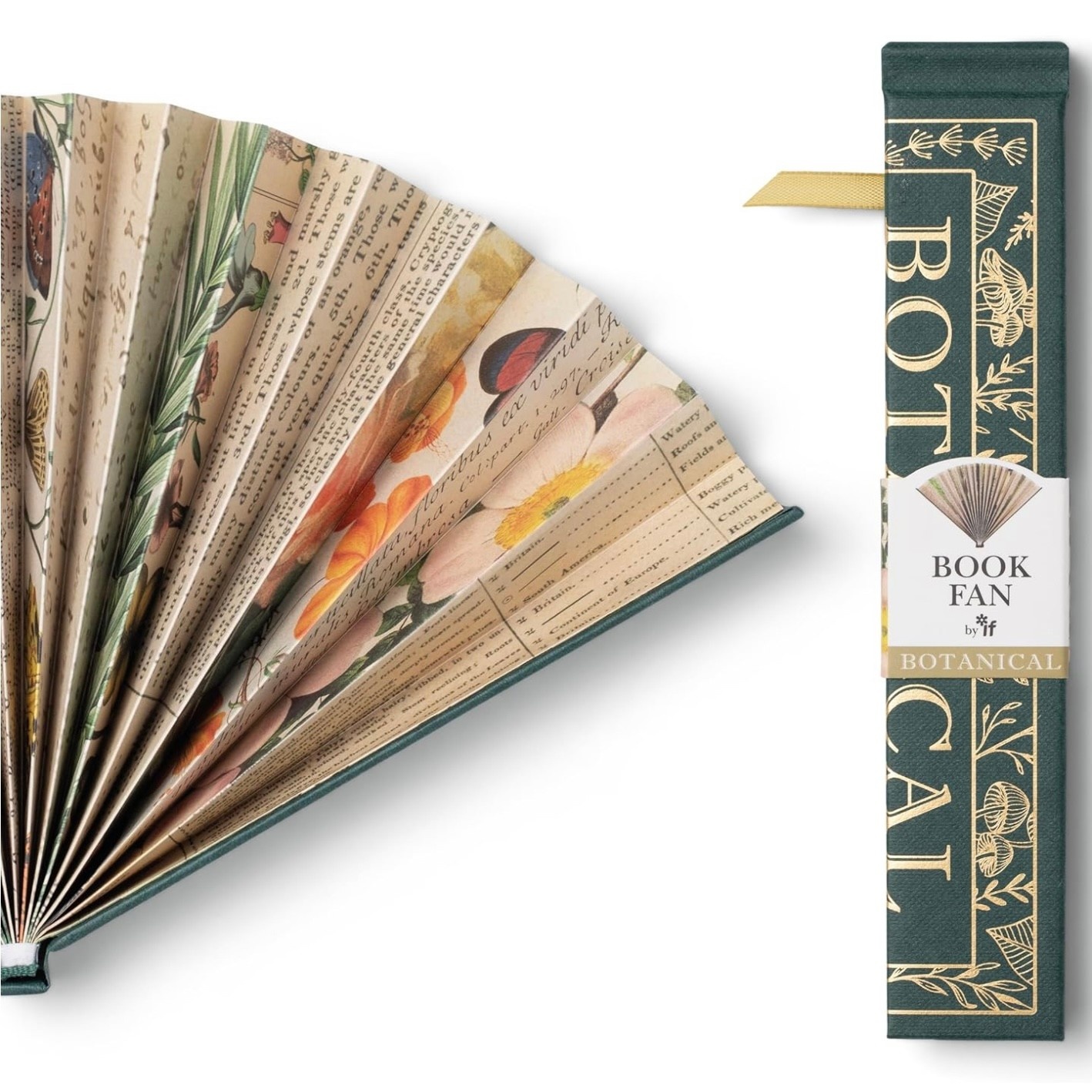 IF Creations Book Fan Botanical