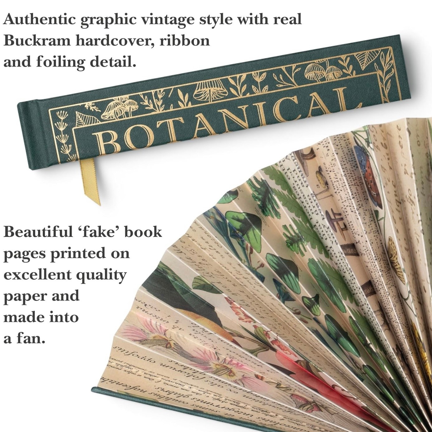 IF Creations Book Fan Botanical