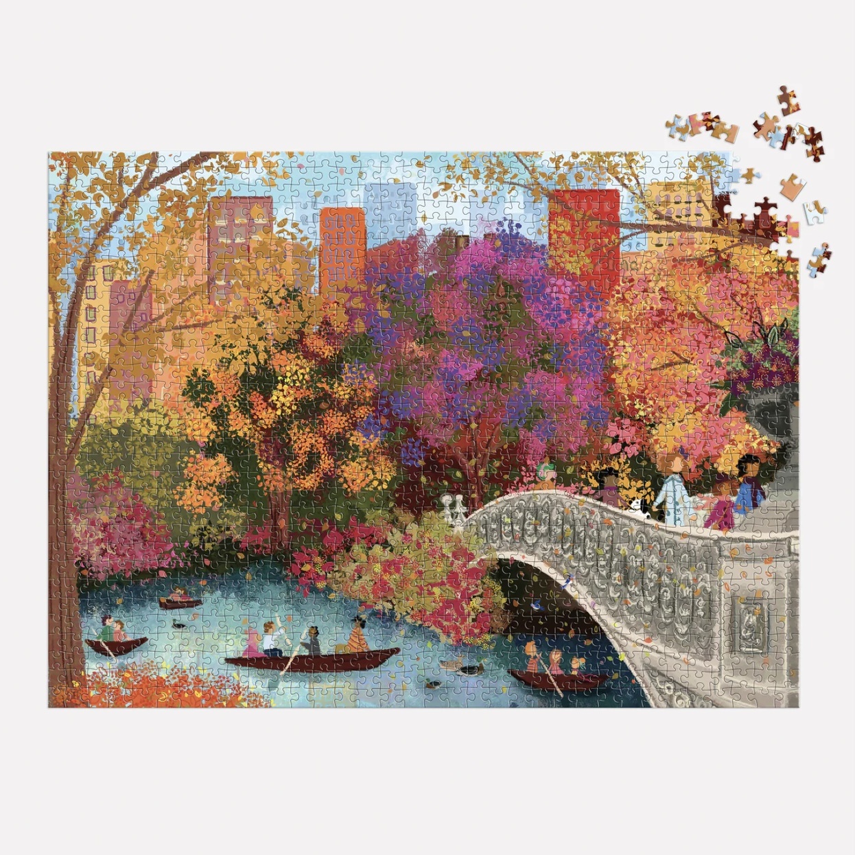 Galison 1000 Piece Puzzle Autumn On Bow Bridge