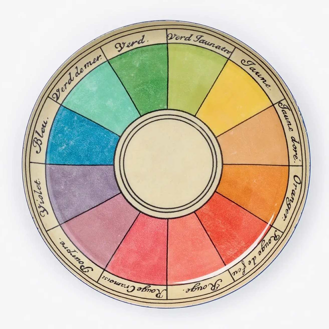 Medium Round Enamel Tray - Cercle Chromatique