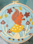 Corinne Lapierre Felt Embroidery Hoop Squirrel