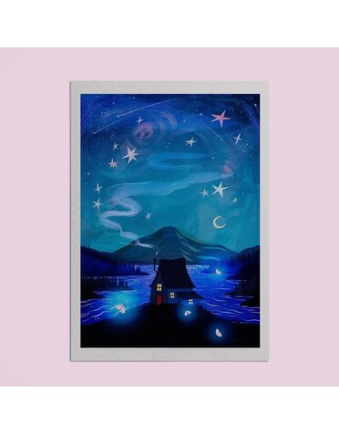 Hello Grimes Stargazer A4 Print