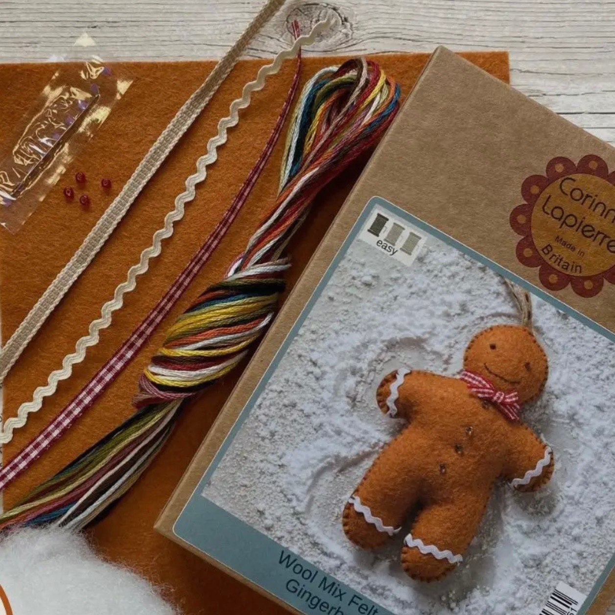 Corinne Lapierre Mini Gingerbread Man Felt Kit