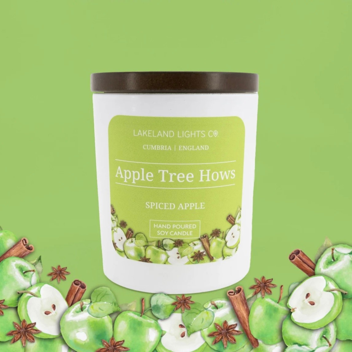 LakelandLights Apple Tree Hows Soy Candle